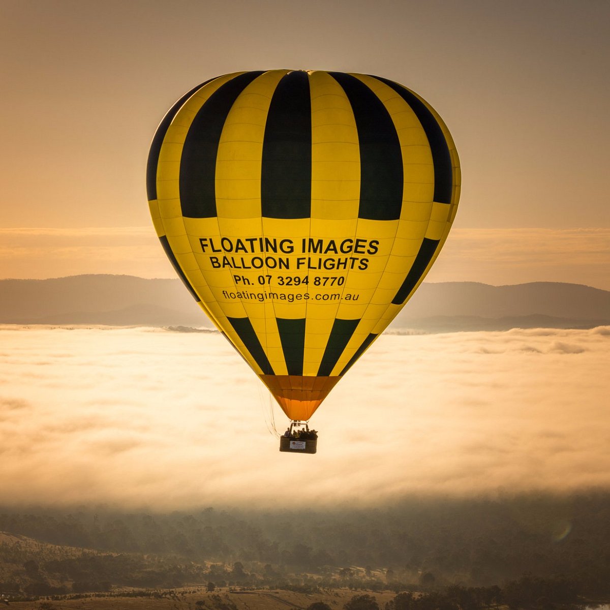 Floating Images Hot Air Balloons